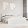 Lovos rėmas Balta 200 x 200 cm Kietos pušies mediena