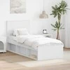 Lova Lovos rėmas Balta 75 x 190 cm Kietos pušies mediena