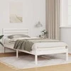 Lova Lovos rėmas Balta 80 x 210 cm Kietos pušies mediena
