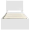 Lova Lovos rėmas Balta 90 x 190 cm Kietos pušies mediena