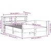 Lova Lovos rėmas be čiužinio, 120x190cm, pušies masyvas