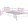 Lovos rėmas Be Čiužinio 90x200 cm Inžinerinė mediena