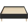 lovos rėmas be čiužinio juodas 90x190 cm inžinierinė mediena