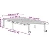 lovos rėmas be čiužinio Sulankstomas baltas 90x200 cm plienas