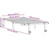 Lovos rėmas be čiužinio Sulankstomas juodas 90x190 cm Plienas