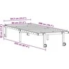 Lovos rėmas be čiužinio Sulankstomas baltas 80x200 cm Plienas
