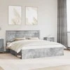 Lovos rėmas Betoninė 180 x 200 cm Kietos pušies mediena