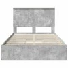 Saugos lova Betono pilka 135 x 190 cm Apdirbta mediena