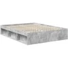 Lova Lovos rėmas Betono pilka 150 x 200 cm Kietos pušies mediena