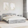 Lovos rėmas Betono pilka 200 x 200 cm Apdirbta mediena