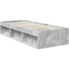 Lova Lovos rėmas Betono pilka 75 x 190 cm Kietos pušies mediena
