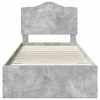 Lova Lovos rėmas Betono pilka 70 x 190 cm Apdirbta mediena