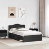 Lova Lovos rėmas Juoda 135 x 190 cm Kietos pušies mediena