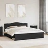 Lovos rėmas Juoda 200 x 200 cm Kietos pušies mediena
