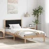 Lova Lovos rėmas Juoda 90 x 190 cm Kietos pušies mediena