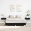 Lova Lovos rėmas Juodas ąžuolas 203 x 153 x 25 cm Apdirbta mediena