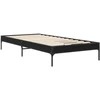 Lova Lovos rėmas Juodojo ąžuolo 80 x 200 cm Apdirbta mediena