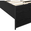Lova Lovos rėmas Juodojo ąžuolo 80 x 200 cm Apdirbta mediena