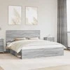 Lovos rėmas Pilkas Sonoma 180 x 200 cm Kietos pušies mediena