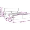 Lovos rėmas Pilkas Sonoma 200 x 200 cm Kietos pušies mediena
