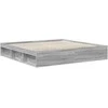 Lovos rėmas Pilkas Sonoma 200 x 200 cm Kietos pušies mediena