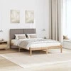 Lova Lovos rėmas Ruda 135 x 190 cm Kietos pušies mediena