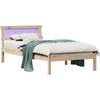 Lova Lovos rėmas Ruda 75 x 190 cm Kietos pušies mediena