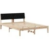 Lovos rėmas Ruda ir juoda 140 x 190 cm Pušies masyvas
