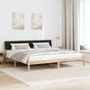 Lovos rėmas Ruda ir juoda 200 x 200 cm Pušies masyvas