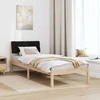 Lova Lovos rėmas Ruda ir juoda 75 x 190 cm Pušies masyvas