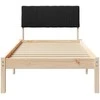 Lova Lovos rėmas Ruda ir juoda 75 x 190 cm Pušies masyvas