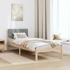 Lova Lovos rėmas Ruda ir šviesiai pilka 75 x 190 cm Pušies masyvas