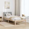 Lova Lovos rėmas Ruda ir šviesiai pilka 75 x 190 cm Pušies masyvas