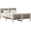 Lovos rėmas Ruda ir taupe 140 x 190 cm Pušies masyvas
