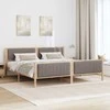 Lovos rėmas Ruda ir taupe 200 x 200 cm Pušies masyvas