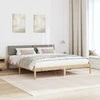 Lovos rėmas Ruda ir taupe 200 x 200 cm Pušies masyvas
