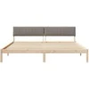 Lovos rėmas Ruda ir taupe 200 x 200 cm Pušies masyvas