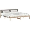 Lovos rėmas Ruda ir taupe 200 x 200 cm Pušies masyvas