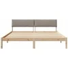 Lovos rėmas Ruda ir taupe 200 x 200 cm Pušies masyvas