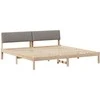 Lovos rėmas Ruda ir taupe 200 x 200 cm Pušies masyvas