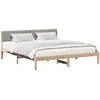 Lovos rėmas Ruda ir taupe 200 x 200 cm Pušies masyvas