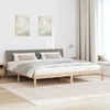Lovos rėmas Ruda ir taupe 200 x 200 cm Pušies masyvas