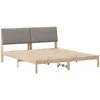 Lovos rėmas Ruda ir taupe 200 x 200 cm Pušies masyvas