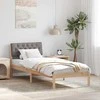 Lova Lovos rėmas Ruda ir taupe 75 x 190 cm Pušies masyvas