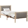 Lova Lovos rėmas Ruda ir taupe 75 x 190 cm Pušies masyvas
