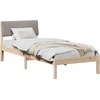 Lova Lovos rėmas Ruda ir taupe 75 x 190 cm Pušies masyvas