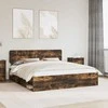 Lova Lovos rėmas Rūkyta ąžuolas 200 x 200 cm Kietos pušies mediena