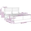 Lovos rėmas Sonoma 200 x 200 cm Kietos pušies mediena