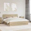 Lova Lovos rėmas Sonoma 200 x 200 cm Kietos pušies mediena
