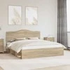 Lova Lovos rėmas Sonoma 200 x 200 cm Kietos pušies mediena